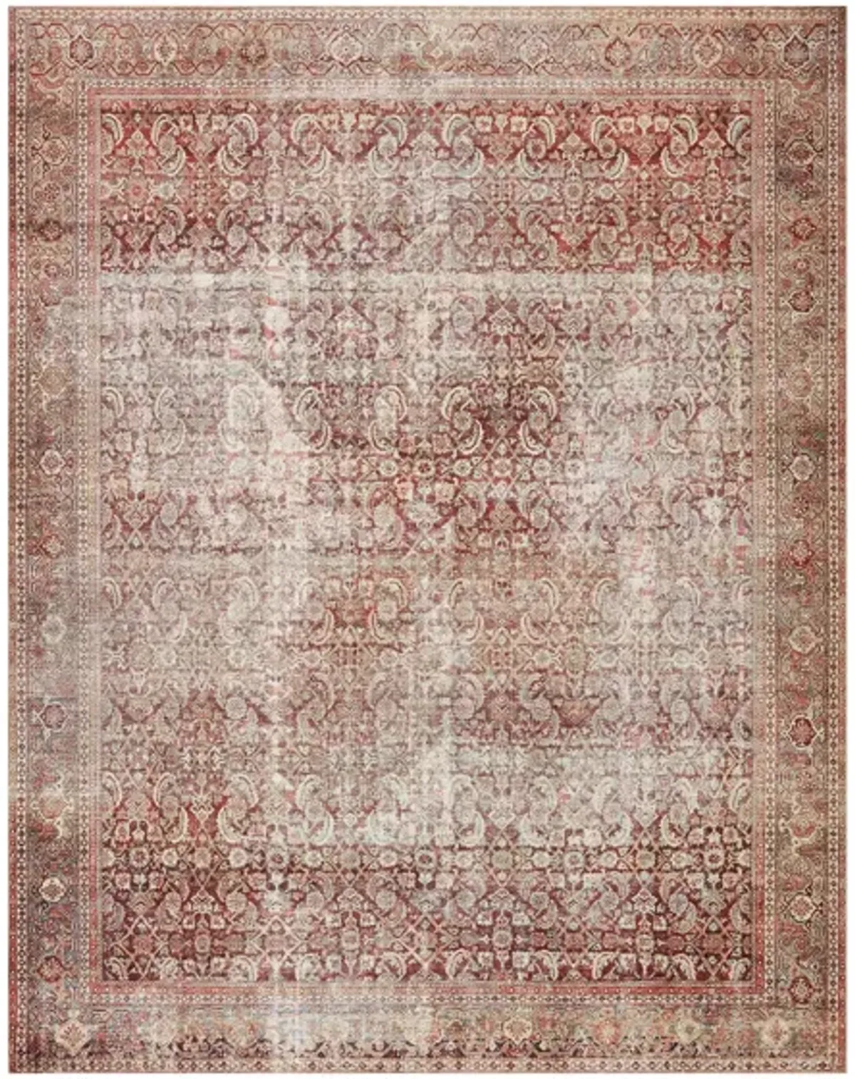 Layla Area Rug in Cinnamon/Sage by Loloi Rugs