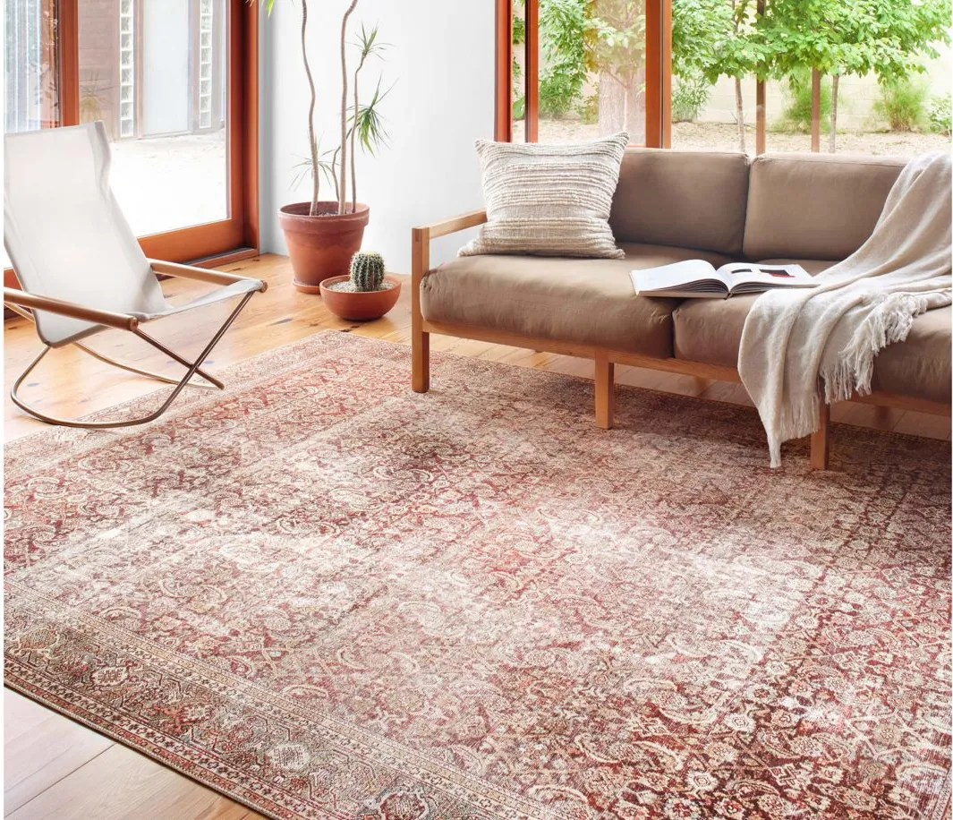 Layla Runner Rug in Cinnamon/Sage by Loloi Rugs