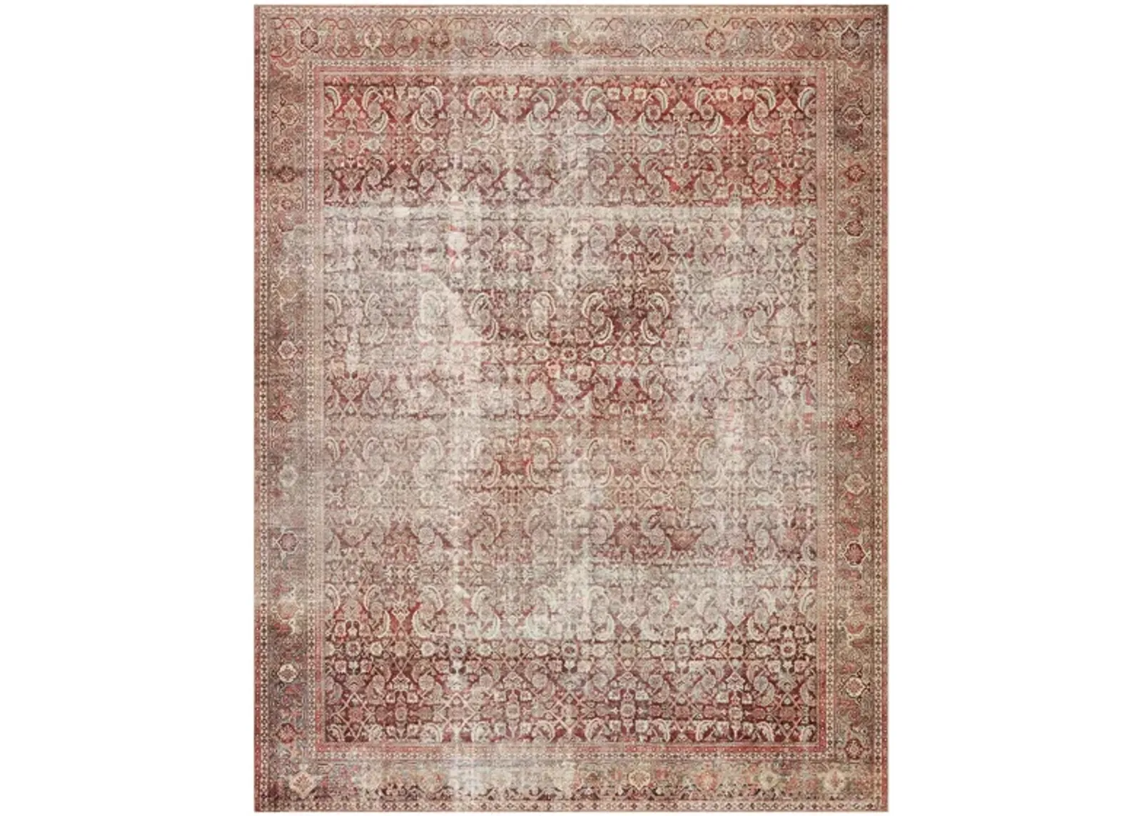 Layla Runner Rug in Cinnamon/Sage by Loloi Rugs