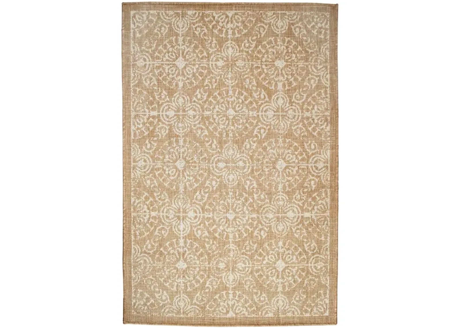 Carmel Antique Tile Rug in Sand by Trans-Ocean Import Co Inc