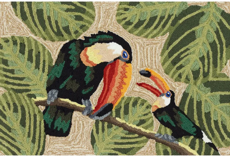 Frontporch Two Cute Toucans Rug in Neutral by Trans-Ocean Import Co Inc