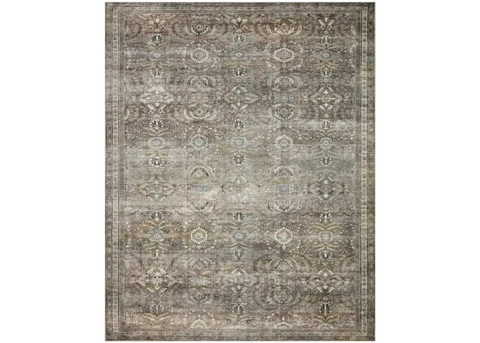 Layla Runner Rug in Antique/Moss by Loloi Rugs