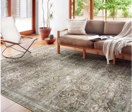 Layla Runner Rug in Antique/Moss by Loloi Rugs