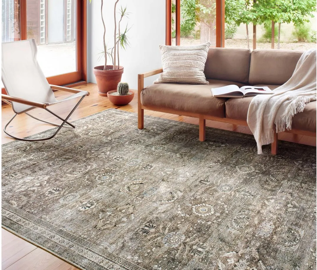 Layla Area Rug in Antique/Moss by Loloi Rugs