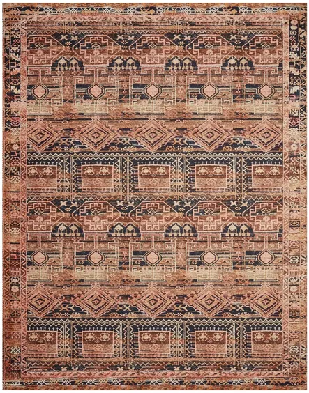 Layla Runner Rug in Mocha/Blush by Loloi Rugs