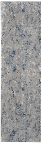 Satorini Runner Rug in Gray/Blue by Nourison