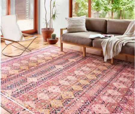 Layla Runner Rug in Magenta/Multi by Loloi Rugs