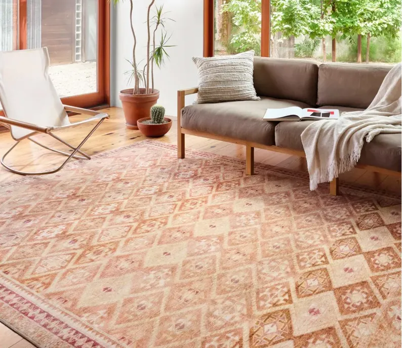 Layla Runner Rug in Natural/Spice by Loloi Rugs