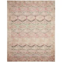 Layla Runner Rug in Pink/Lagoon by Loloi Rugs