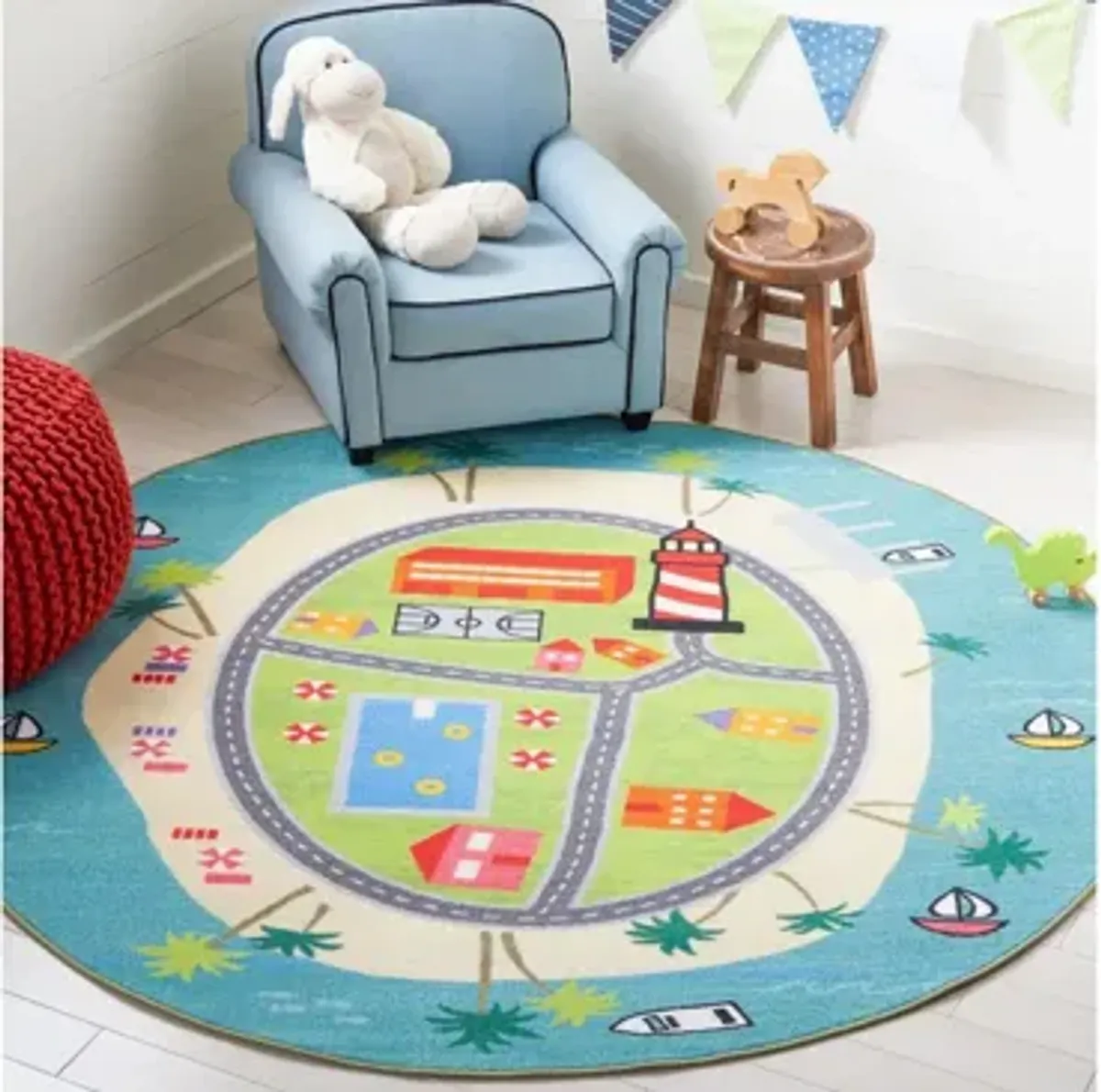 Beaver Meadow Kids' Playhouse Rug