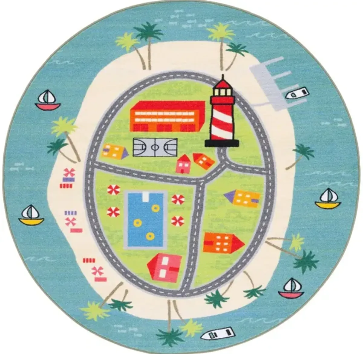 Beaver Meadow Kids' Playhouse Rug