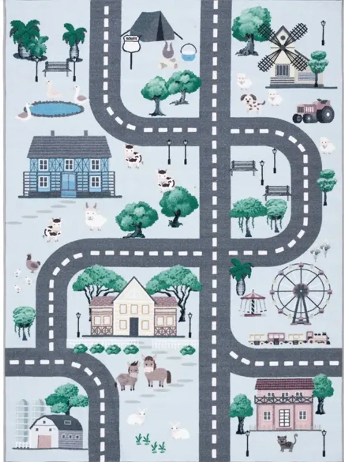 Hallstead Kids' Playhouse Rug