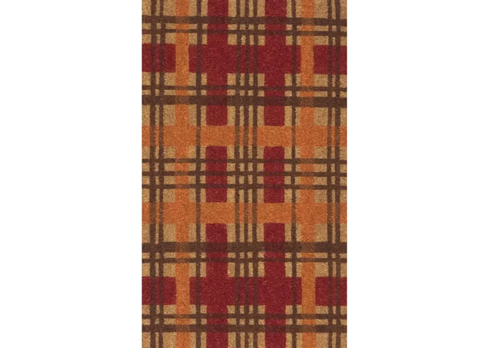 Natura Plaid Mat in Autumn by Trans-Ocean Import Co Inc