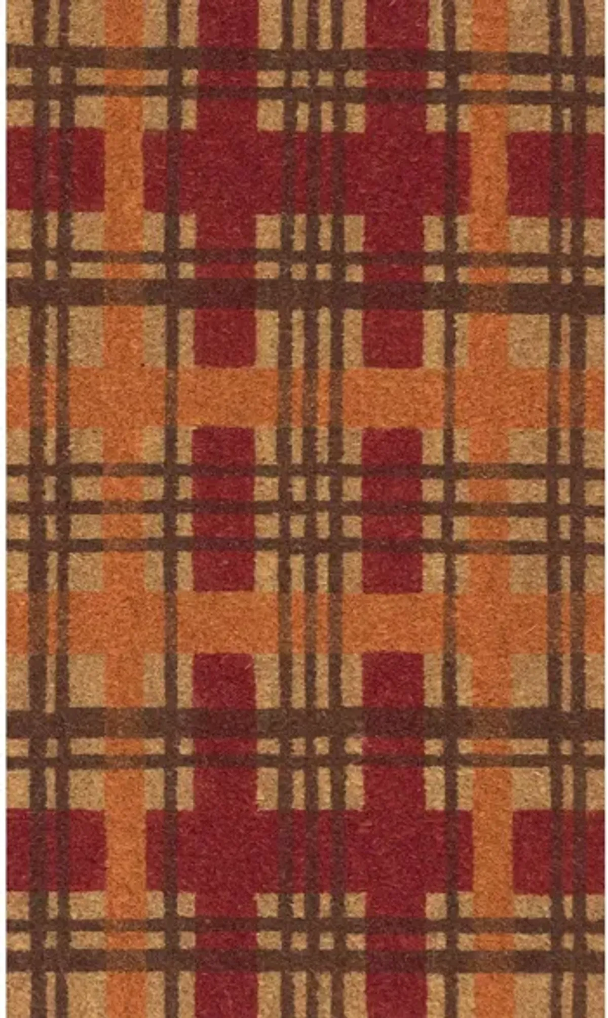 Natura Plaid Mat in Autumn by Trans-Ocean Import Co Inc