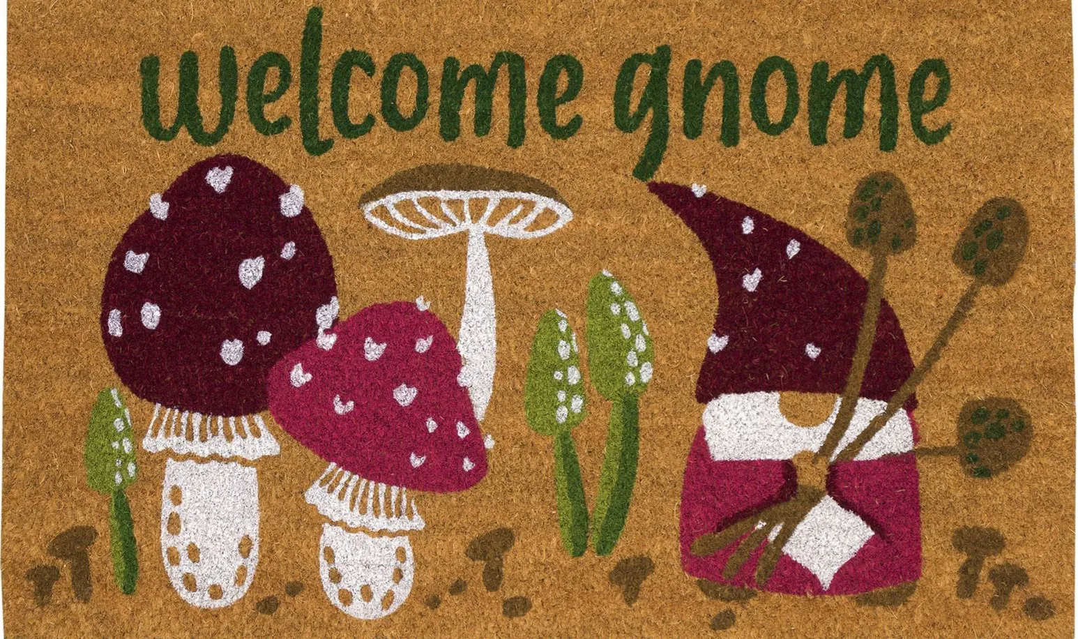 Natura Welcome Gnome Mat in Natural by Trans-Ocean Import Co Inc