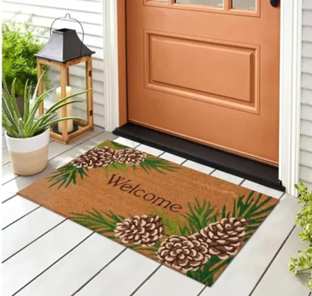 Natura Pinecone Border Mat