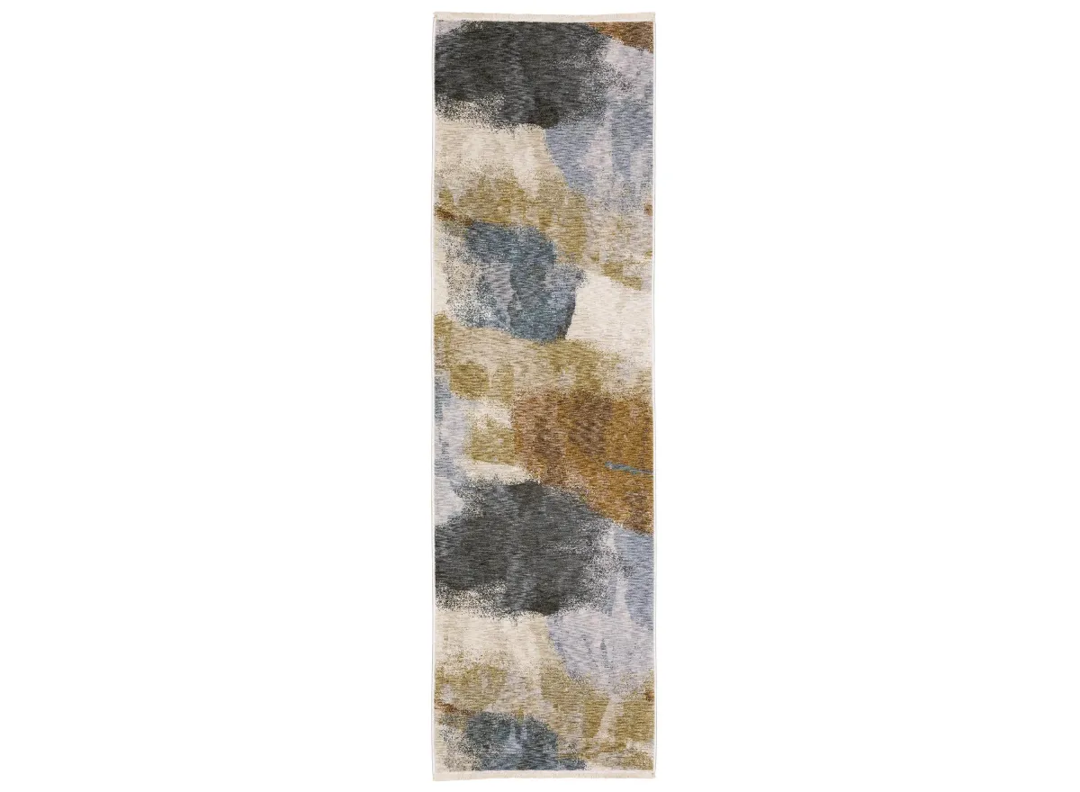 Dawson Area Rug in Beige/Rust by Bellanest