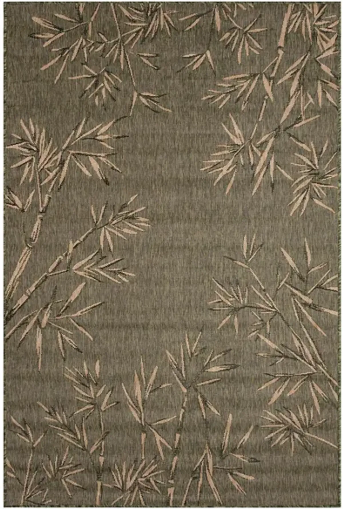 Carmel Bamboo Border Rug in Green by Trans-Ocean Import Co Inc