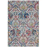 Ankara Global Furniture Area Rug in Red/Blue Mulitcolor by Nourison