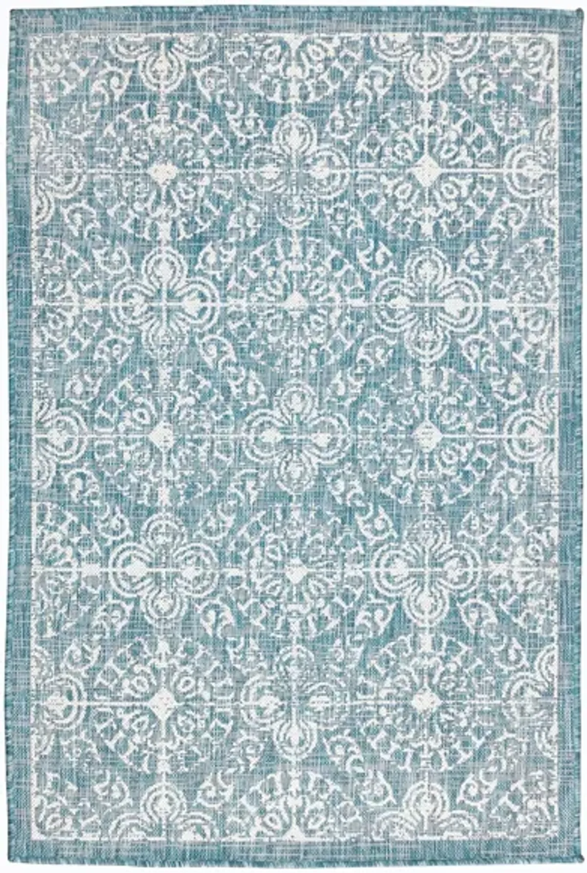 Carmel Antique Tile Rug in Aqua by Trans-Ocean Import Co Inc