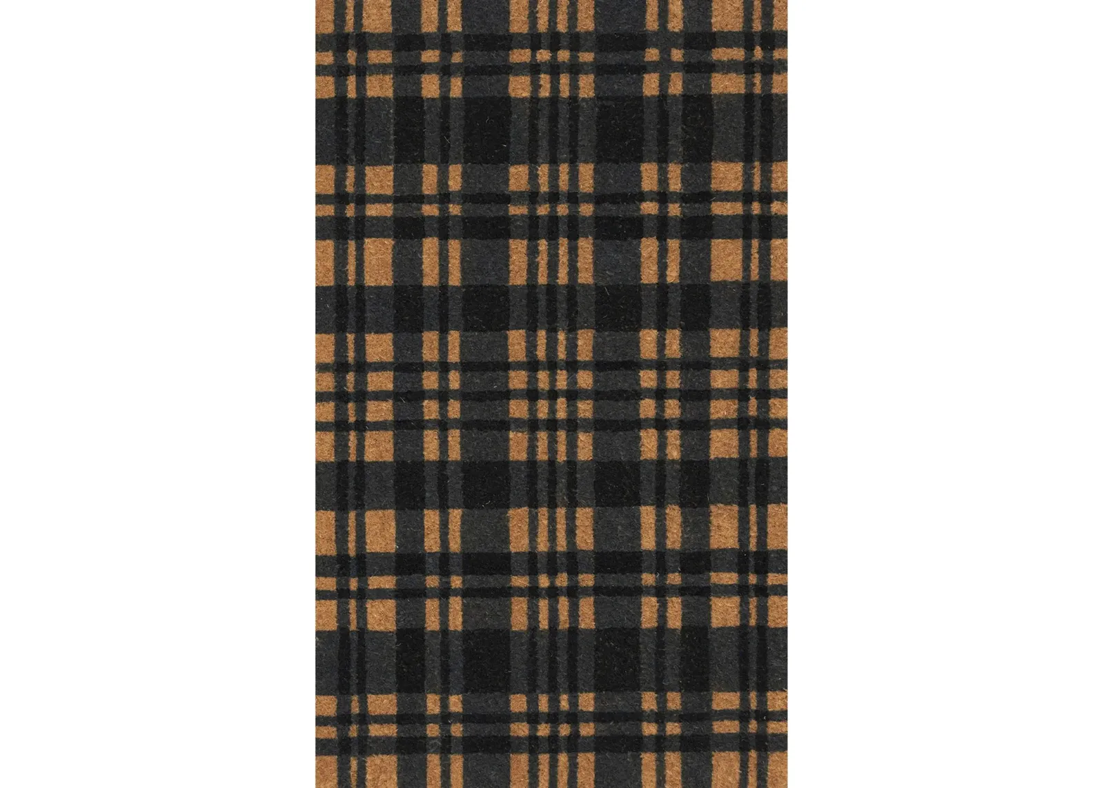 Natura Tartan Mat in Black by Trans-Ocean Import Co Inc