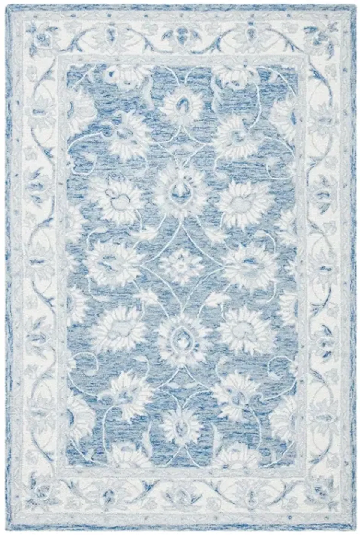 Katsuki Area Rug in Blue & Ivory by Safavieh