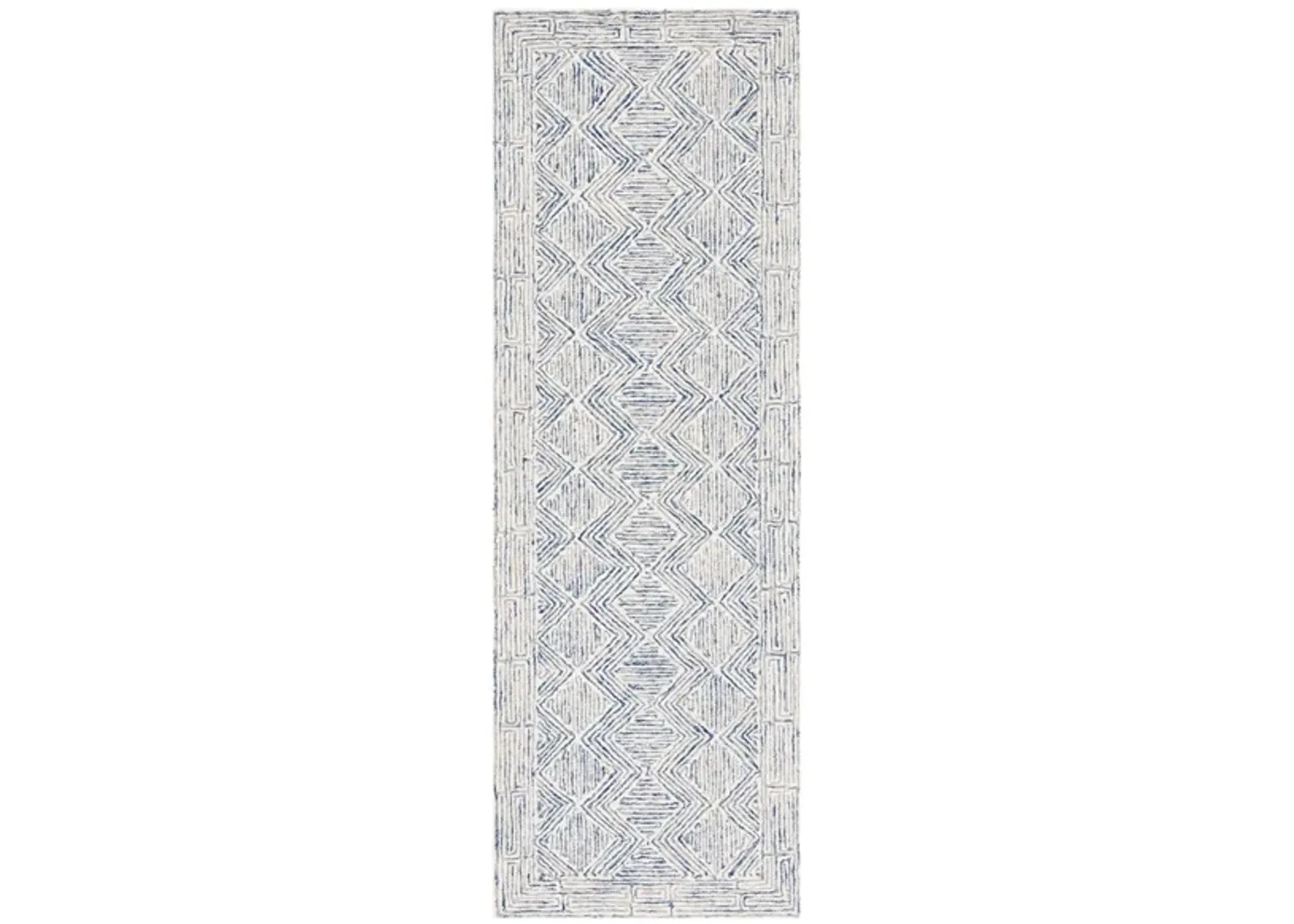 Springfield Runner Rug in Blue & Ivory by Safavieh