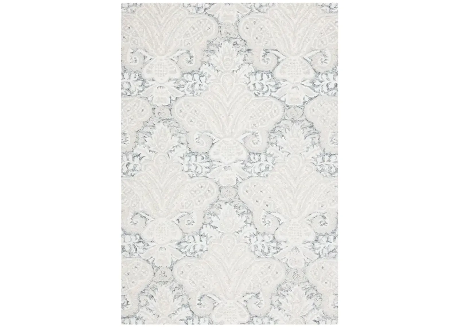 Nyneave Area Rug in Charcoal & Ivory by Safavieh