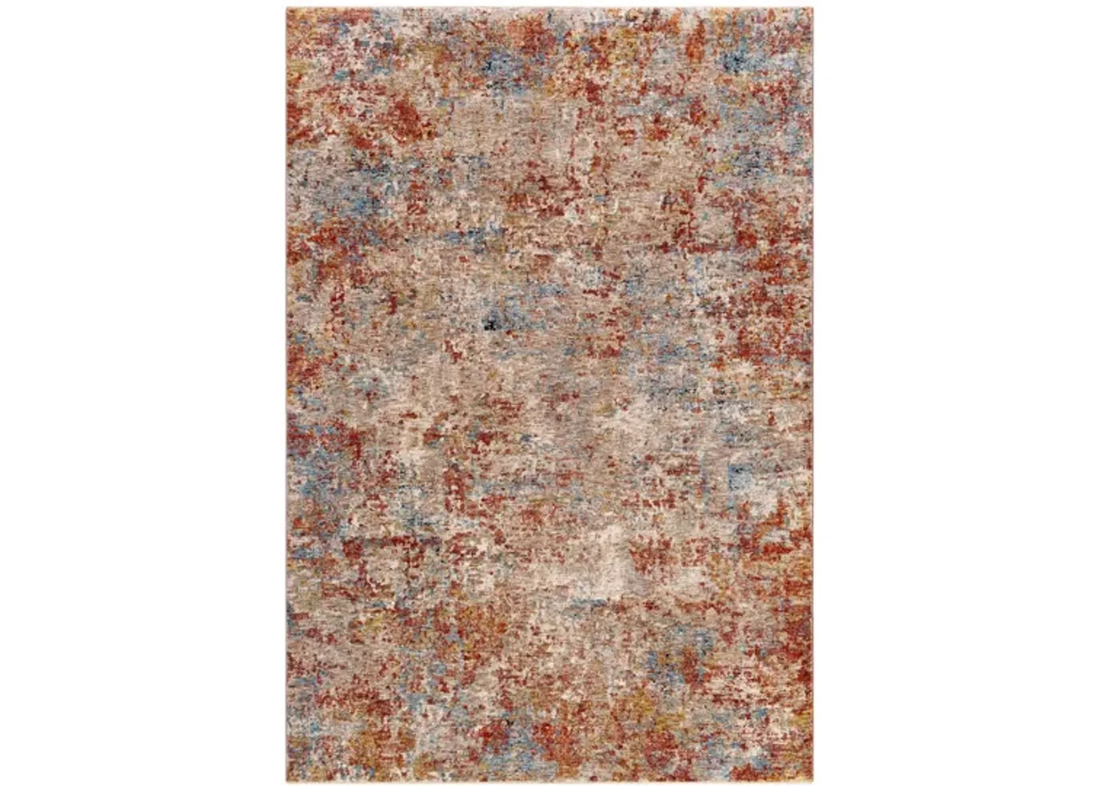 Tiger Lily Runner Rug in Rust, Blue, Cream by Surya