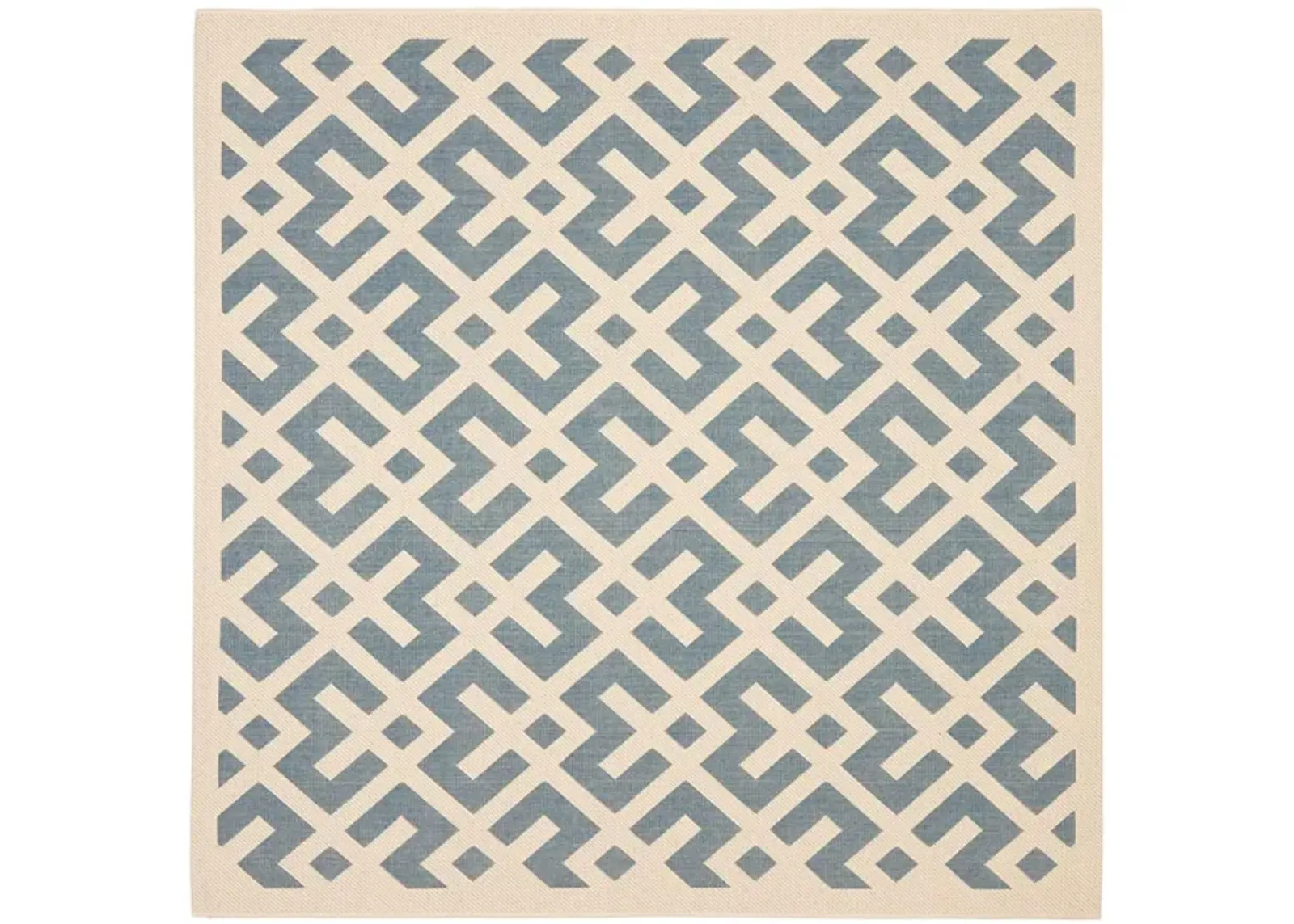 Courtyard Crossing Indoor/Outdoor Area Rug in Blue & Bone by Safavieh