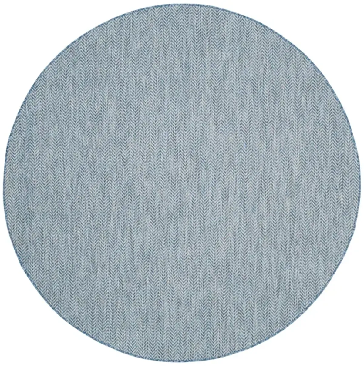 Courtyard Diamond Tile Indoor/Outdoor Area Rug Round in Navy & Gray by Safavieh