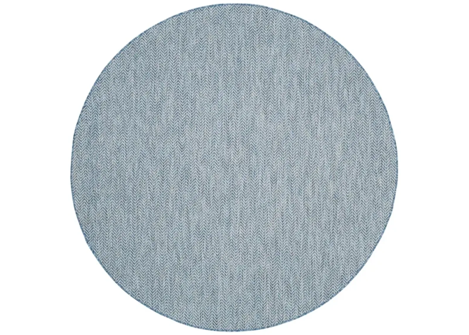 Courtyard Diamond Tile Indoor/Outdoor Area Rug Round in Navy & Gray by Safavieh