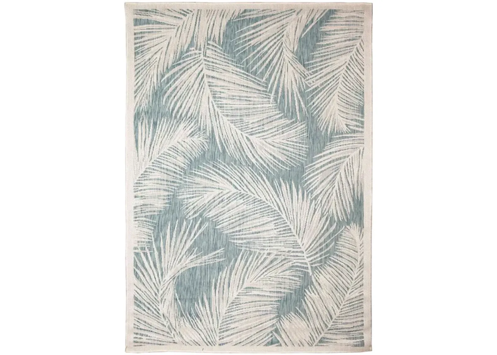 Carmel Fronds Rug in Aqua by Trans-Ocean Import Co Inc