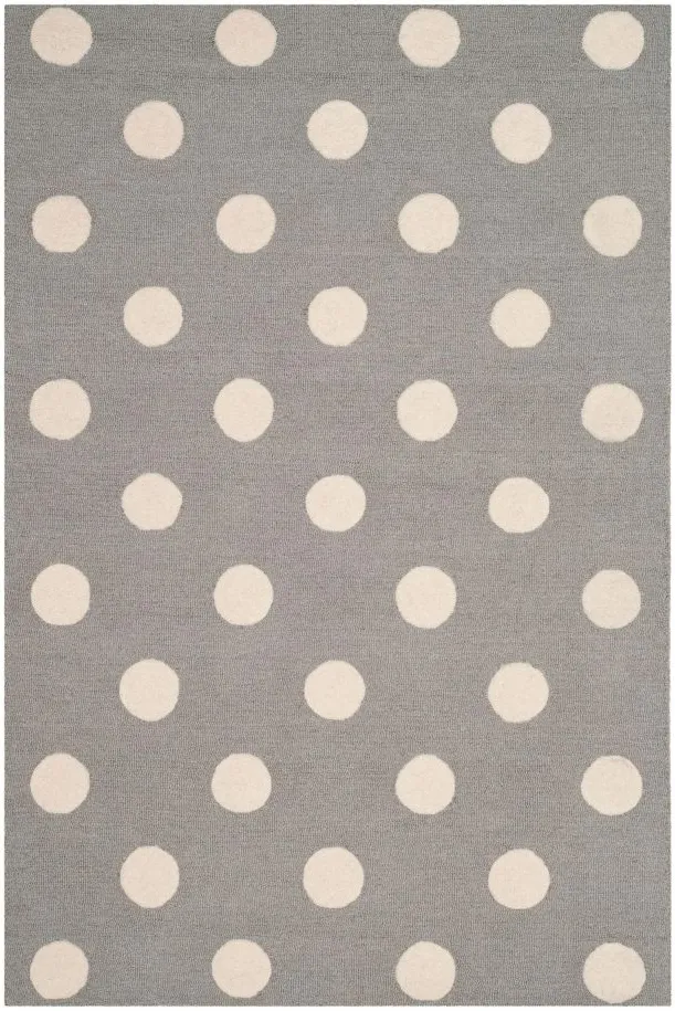 Cairo Kid's Area Rug in Grey & Ivory by Safavieh