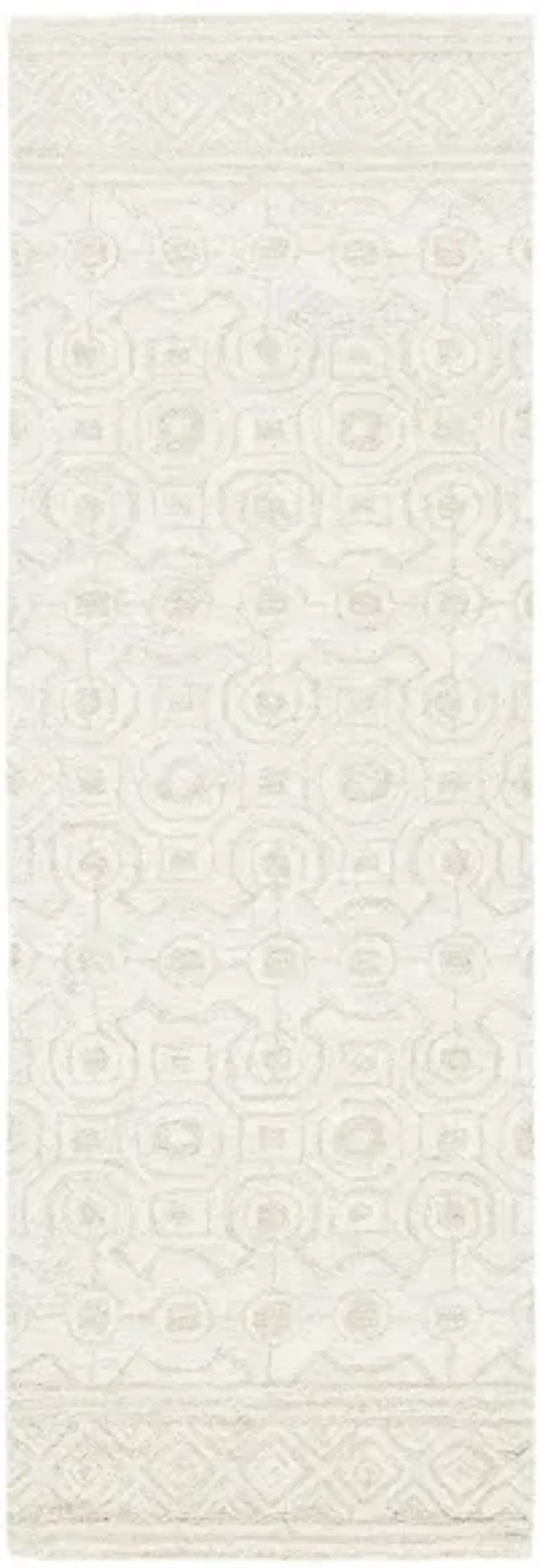 Kobayashi Runner Rug in Ivory & Light Green by Safavieh