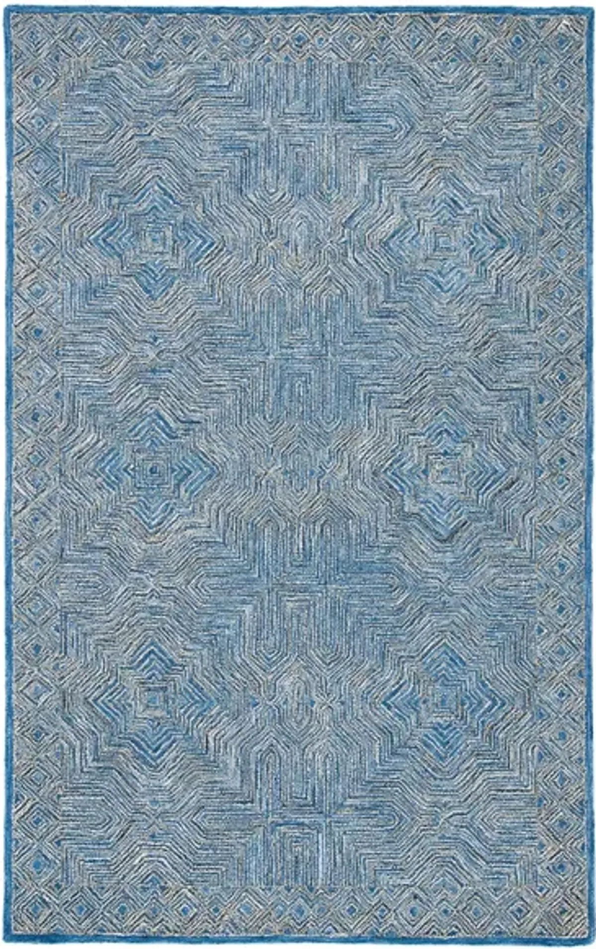 Schneeweiss Area Rug in Blue by Safavieh