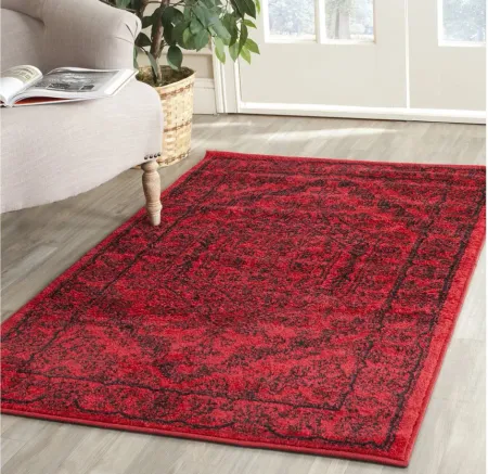 Adirondack Area Rug in Red/Black by Safavieh