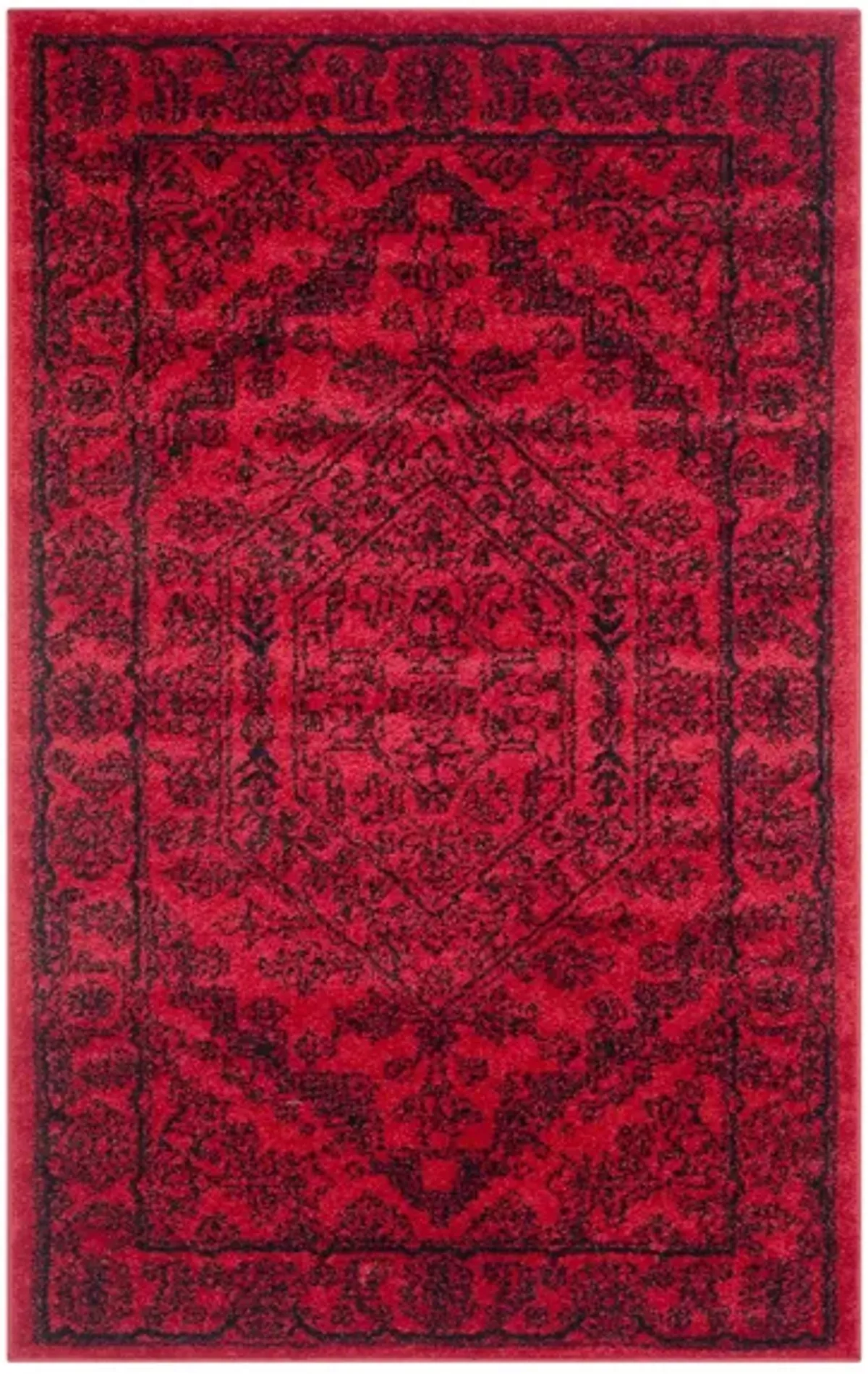 Adirondack Area Rug in Red/Black by Safavieh