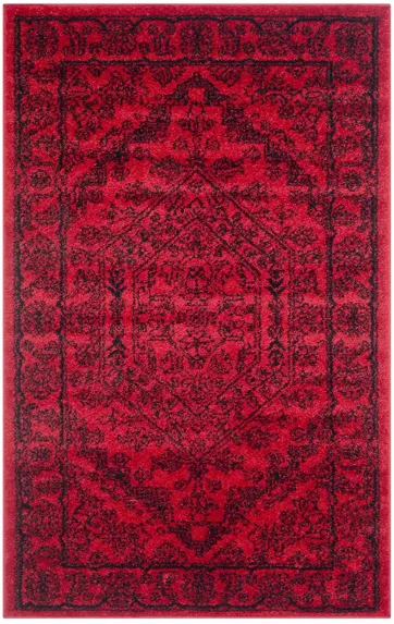 Adirondack Area Rug in Red/Black by Safavieh