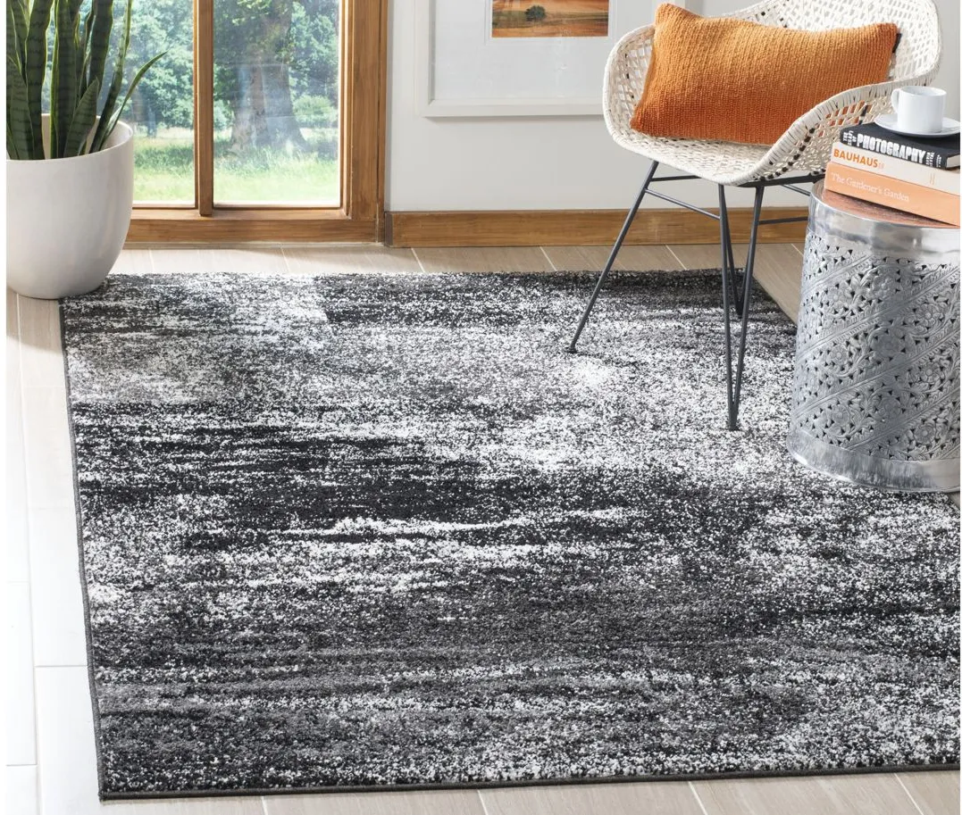 Adirondack Area Rug in Silver/Black by Safavieh