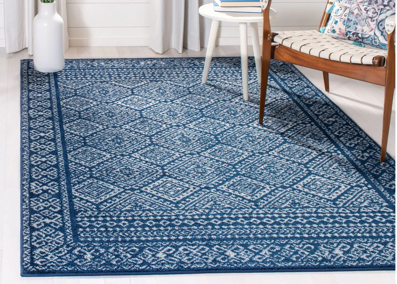 Tulum Area Rug in Navy/Ivory by Safavieh