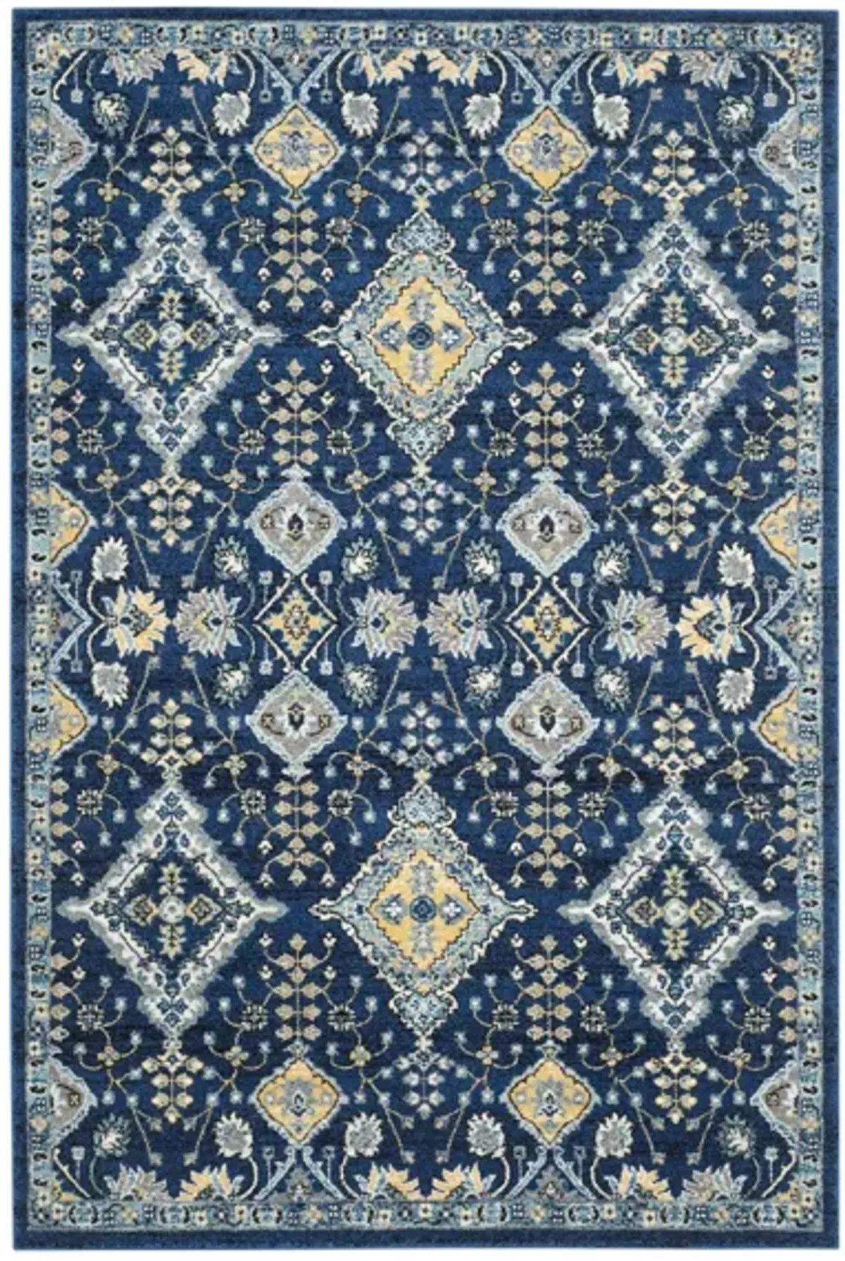 Evoke Area Rug in Royal/Ivory by Safavieh