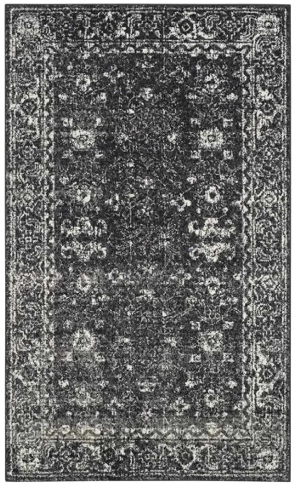 Evoke Area Rug in Charcoal/Ivory by Safavieh