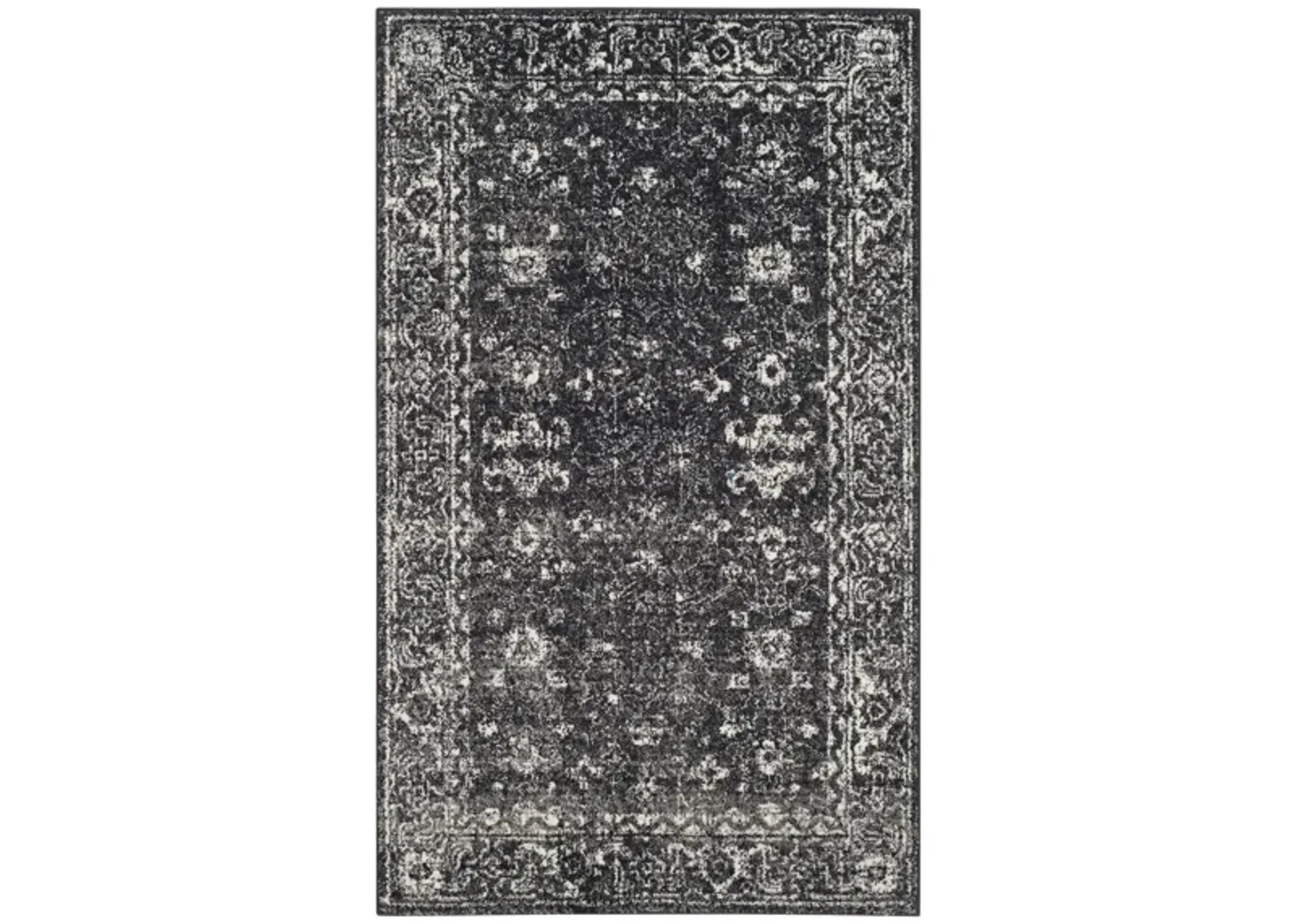 Evoke Area Rug in Charcoal/Ivory by Safavieh