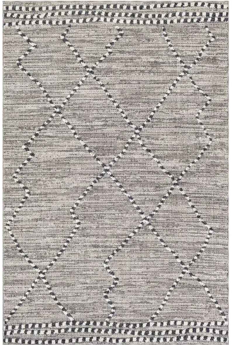 Arianna Area Rug in Charcoal, Medium Gray, Taupe, White by Surya