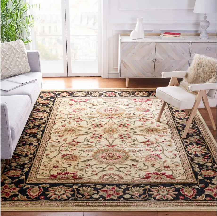 Lyndhurst Area Rug in Ivory / Black by Safavieh