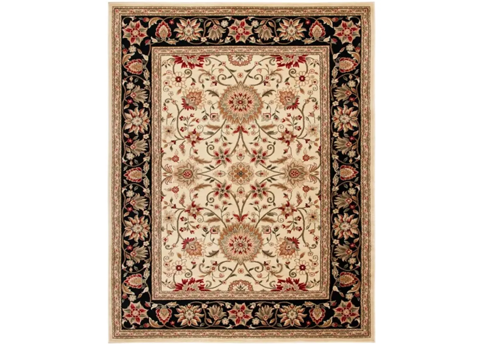 Lyndhurst Area Rug in Ivory / Black by Safavieh