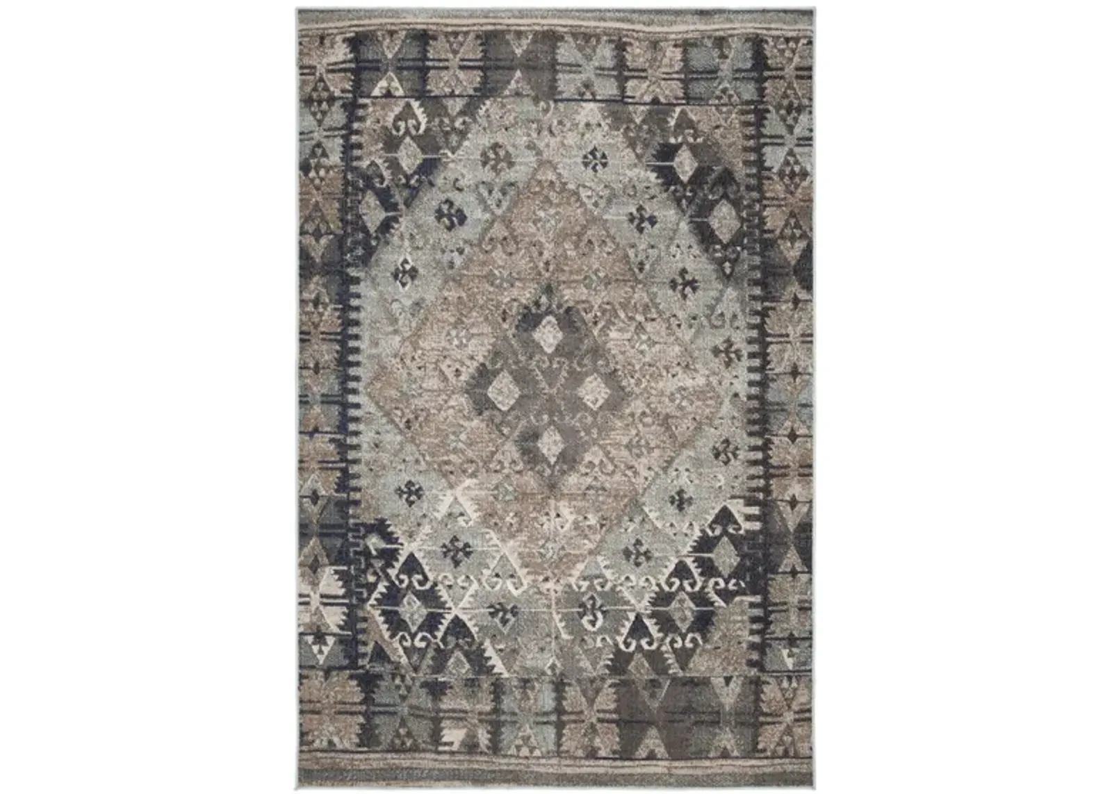 Montage II Area Rug in Blue & Gray by Safavieh