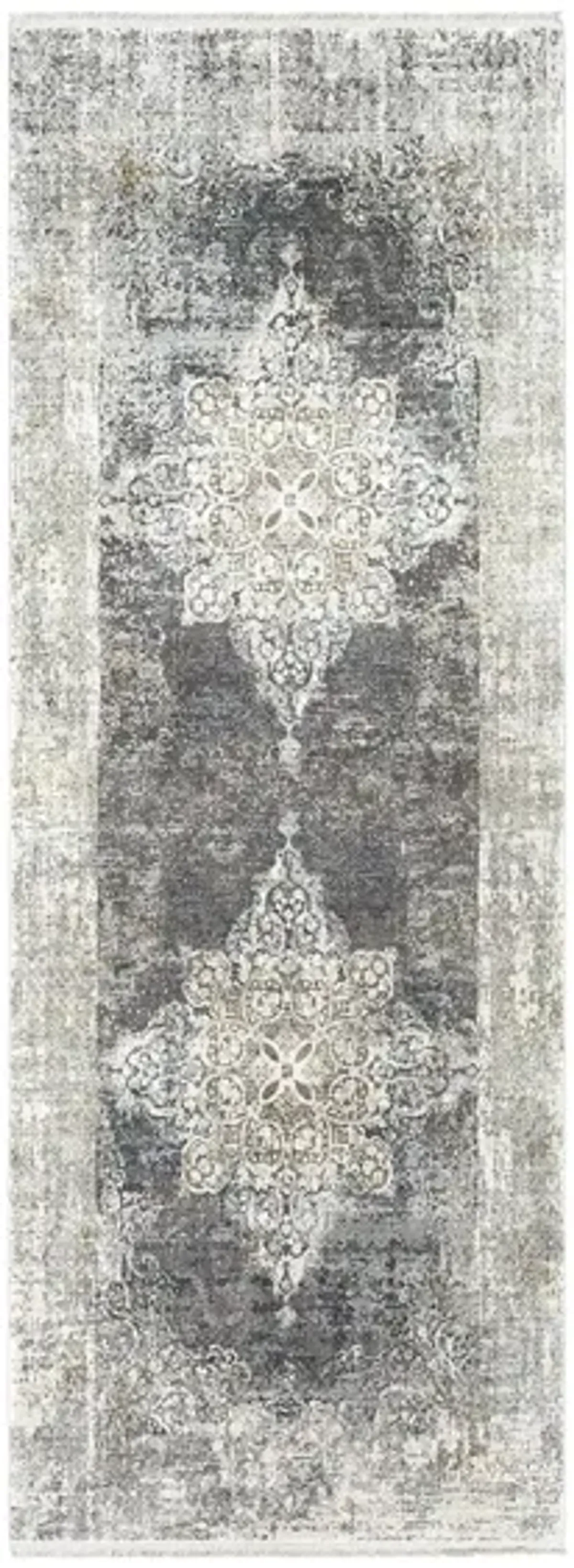 Solaris Opal Rug in Charcoal, Taupe, Medium Gray, Bright Yellow, White, Light Gray by Surya