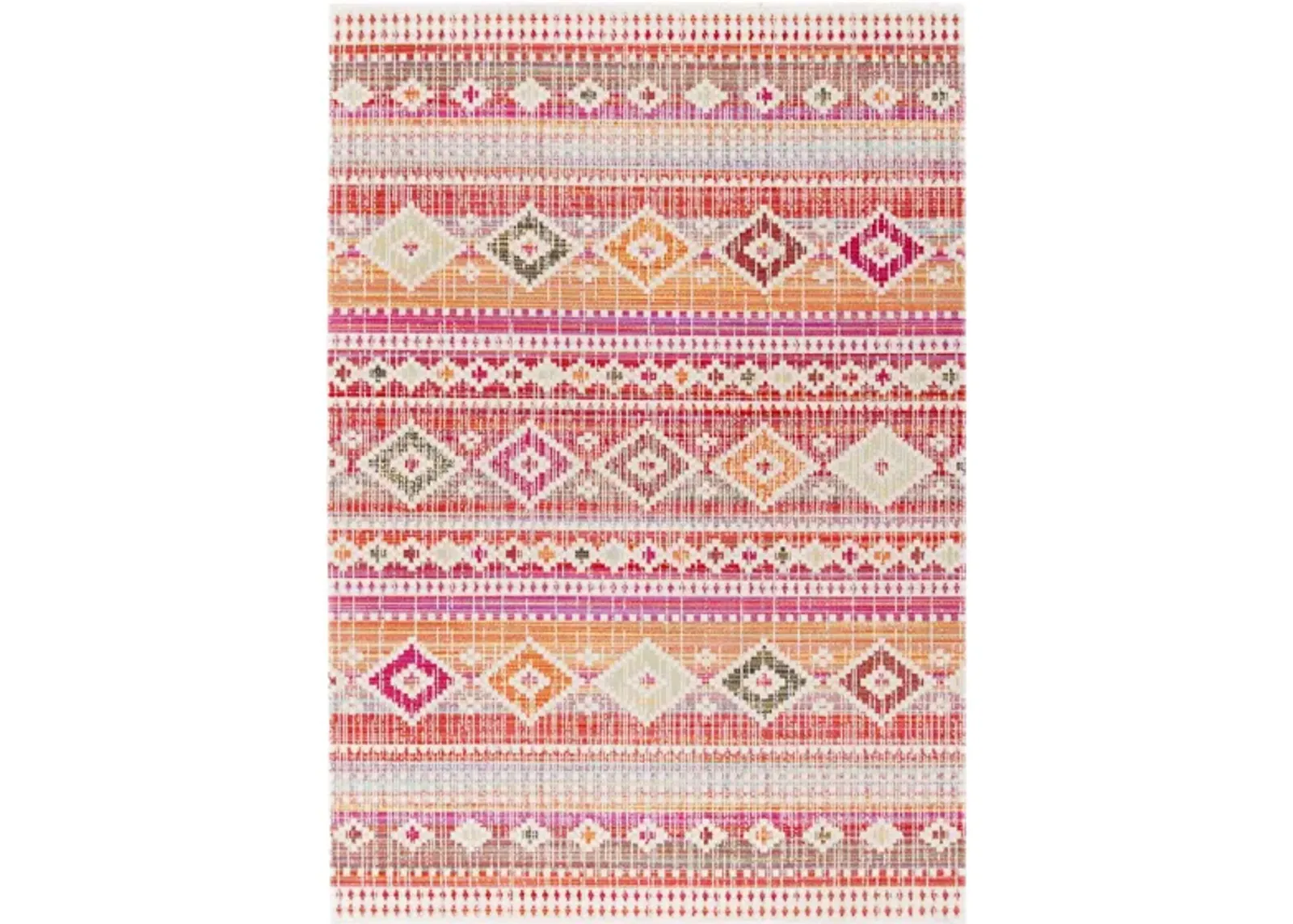 Montage III Area Rug in Red & Fuchsia by Safavieh